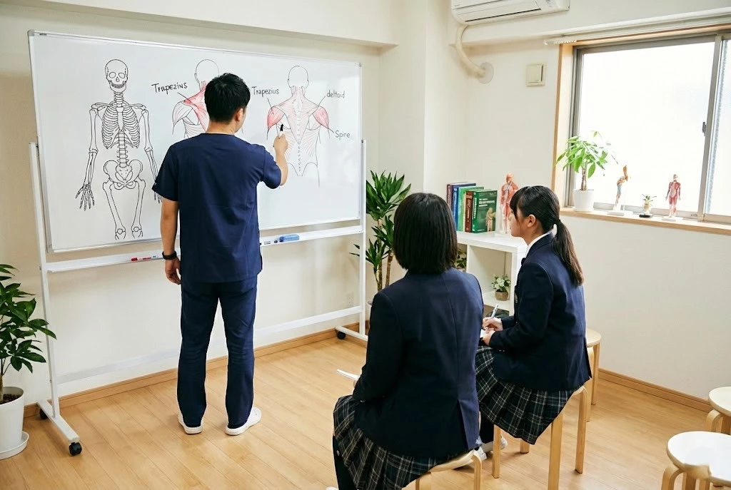 横須賀市 高校生インターンシップ からだのしくみ講座 鍼灸整骨院ひまわり