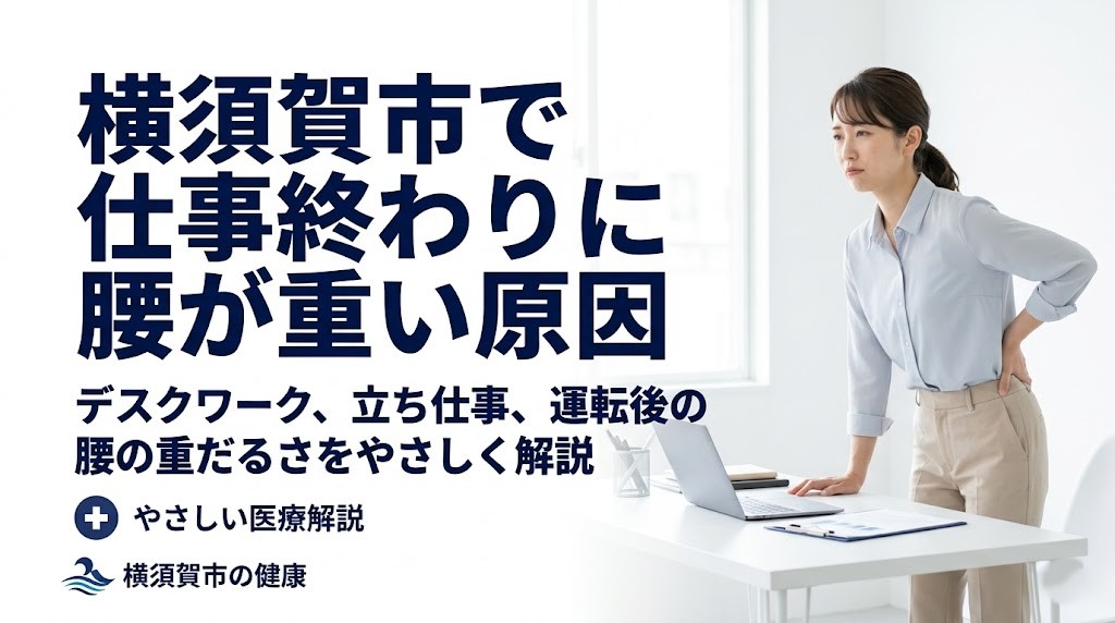 横須賀市で仕事終わりに腰が重い原因を解説する鍼灸整骨院ひまわりのアイキャッチ画像