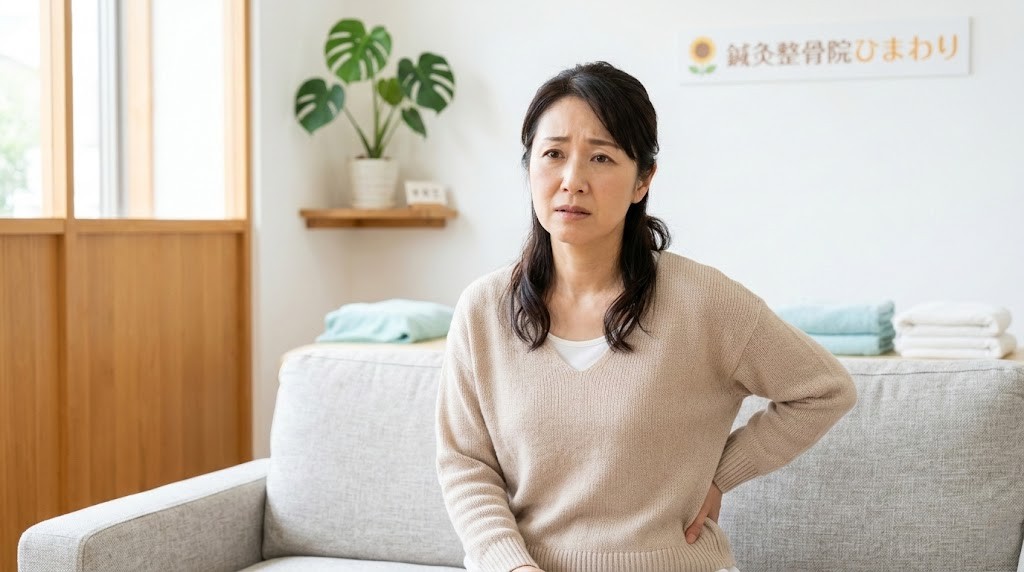 横須賀市でぎっくり腰直後の対処法を解説する鍼灸整骨院ひまわりのアイキャッチ画像