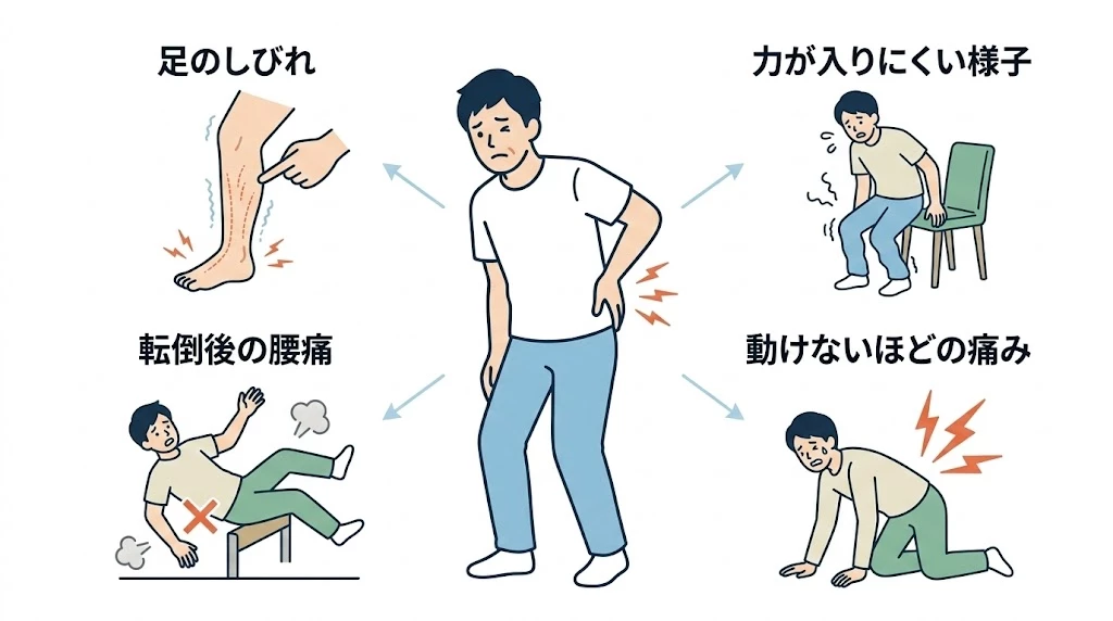 横須賀市でぎっくり腰後に相談の優先度を考えるイメージ