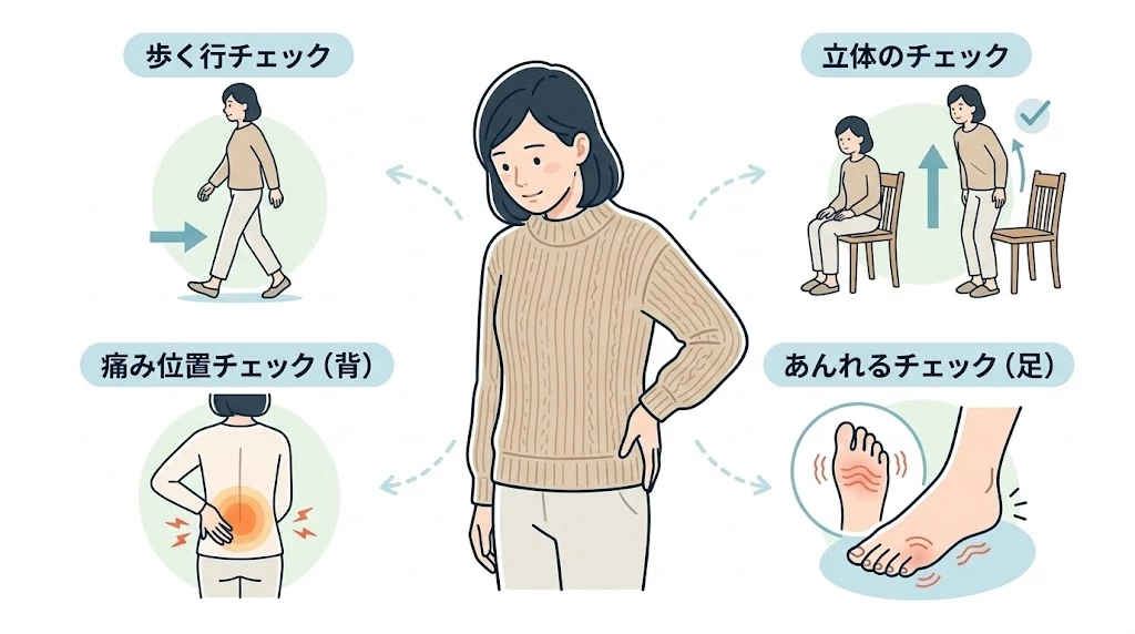 横須賀市でぎっくり腰後に早めに確認したいサインを示すイメージ