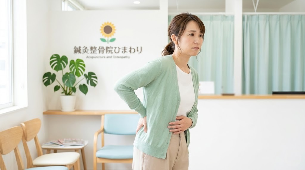 横須賀市でぎっくり腰の受診目安を解説する鍼灸整骨院ひまわりのアイキャッチ画像