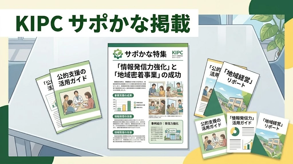 KIPCの情報誌サポかなに掲載された鍼灸整骨院ひまわりの実績を表す画像