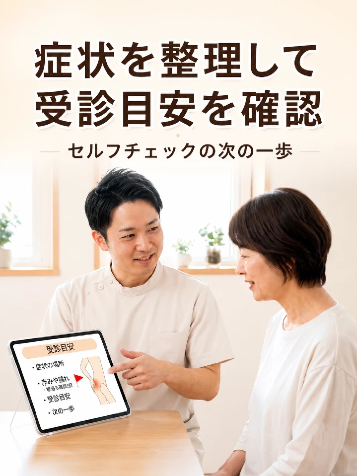横須賀市で坐骨神経痛の症状を整理して受診目安を確認する相談イメージ画像