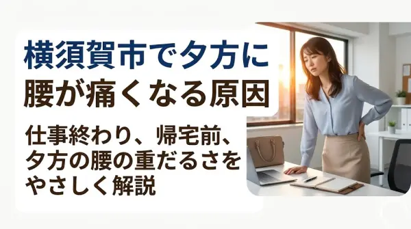 横須賀市で夕方に腰が痛くなる原因を解説する鍼灸整骨院ひまわりのアイキャッチ画像