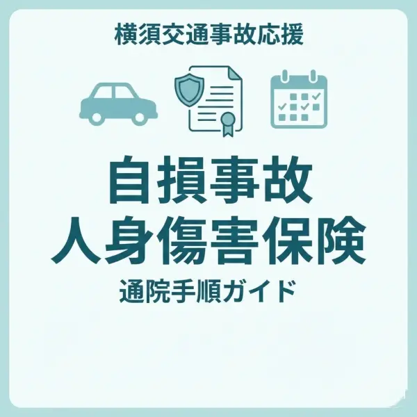 横須賀市 自損事故 人身傷害保険 整骨院 通院手順