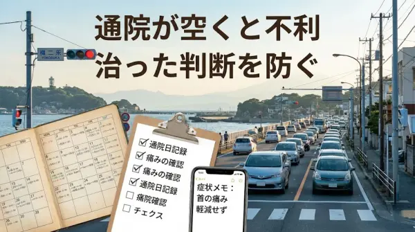 横須賀市 交通事故 通院間隔 治った判断を防ぐ 家族と通院管理
