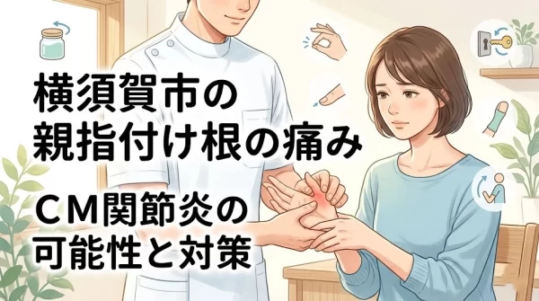 横須賀市で親指付け根の痛みとCM関節炎の可能性や対策を知りたい方へ向けた説明画像