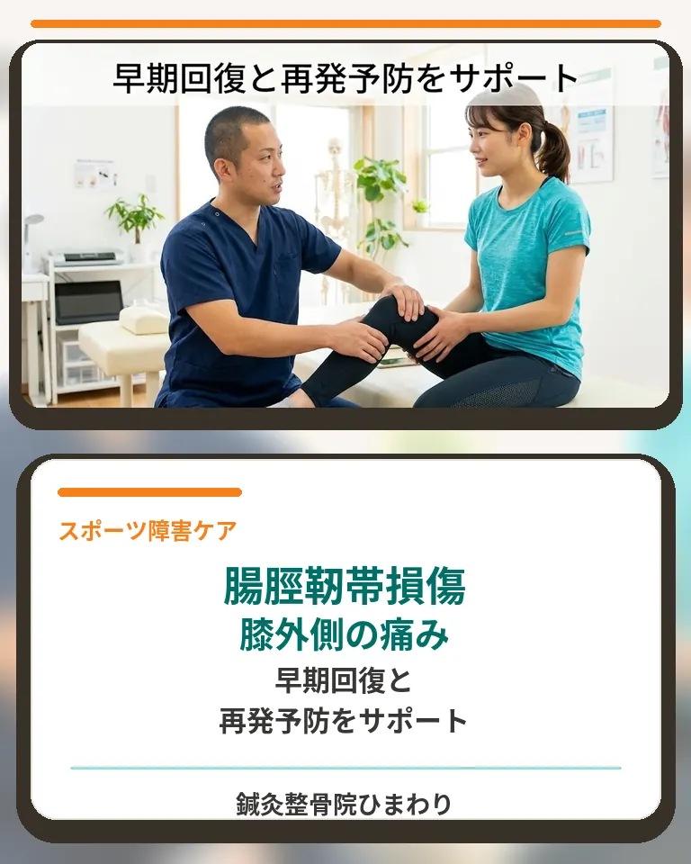 横須賀市で腸脛靱帯損傷による膝外側の痛みを相談できる鍼灸整骨院ひまわりの案内画像